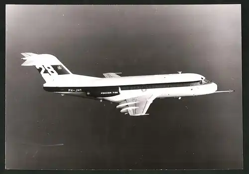 Fotografie Flugzeug Fokker F28, Verkehrsflugzeug in der Erprobung