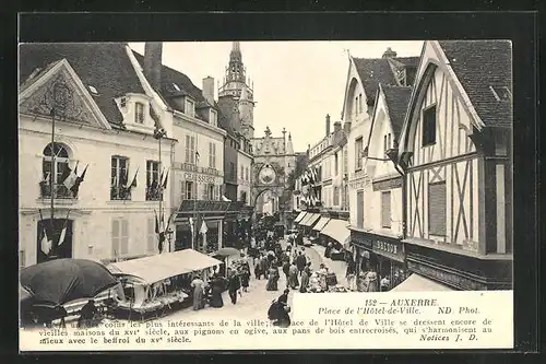 AK Auxerre, Place de l`Hôtel-de-Ville