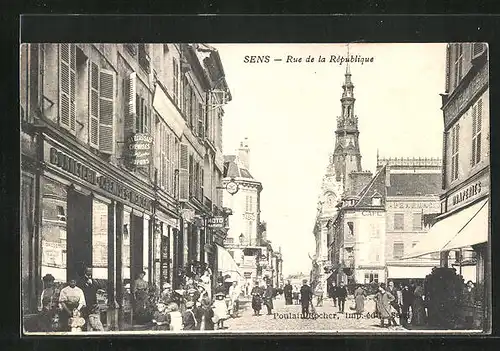 AK Sens, Rue de la République, Strassenpartie