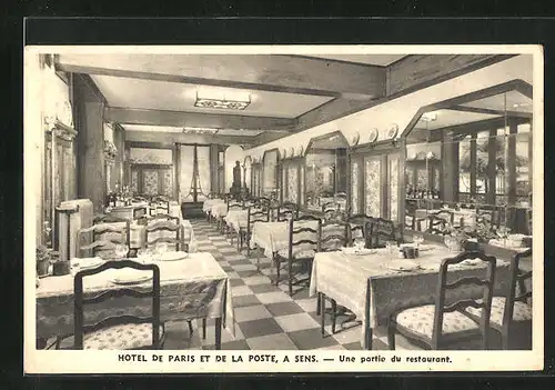AK Sens, Hotel de Paris et de la Poste, Une partie du restaurant