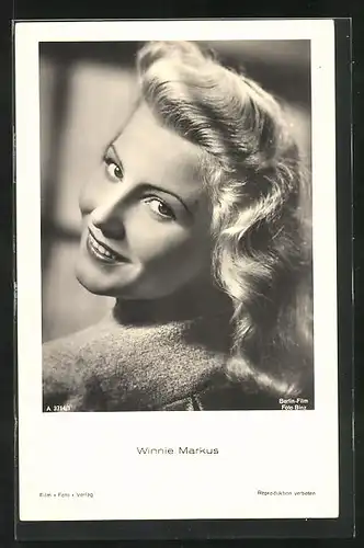AK Schauspielerin Winnie Markus im Portrait
