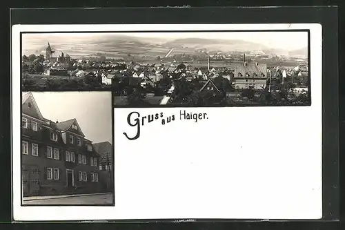 AK Haiger, Blick auf ein Wohnhaus, Totalansicht vom Ort