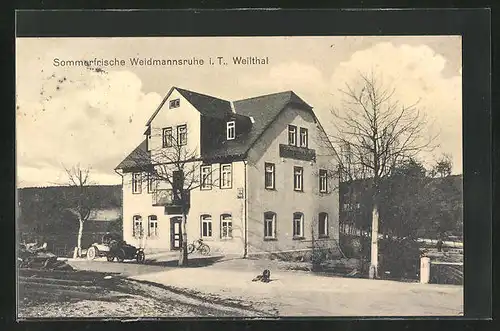 AK Brombach /Taunus, Gasthaus Weidmannsruhe im Weilthal