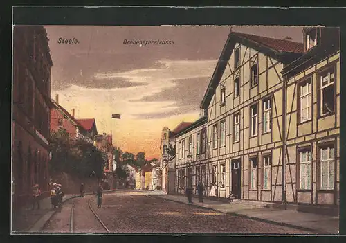 AK Steele, Abendstimmung in der Bredeneyerstrasse