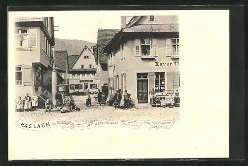 AK Haslach i. K., Blick in die Kirchgasse