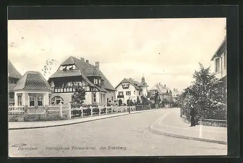 AK Darmstadt, Villenkolonie Tintenviertel, Am Erlenberg