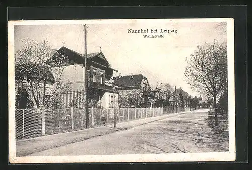 AK Naunhof /Leipzig, Waldstrasse