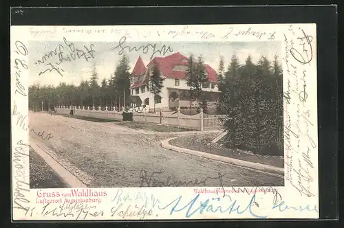 AK Augustusburg, Hotel Waldhaus, Villencolonie