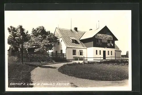 AK Zinnwald /Erzgeb., Gasthof zur Linde