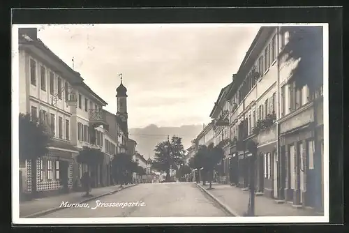 AK Murnau, Strassenpartie im Ortskern