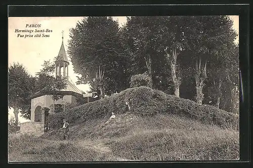 AK Paron, Hermitage Saint-Bon, Vue pris cote Sens