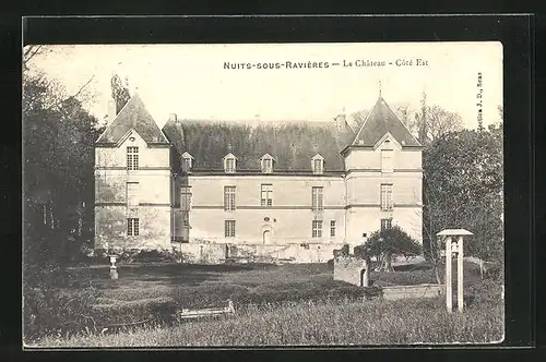 AK Nuits-sur-Ravieres, Le Chateau, Facade, Cote Est