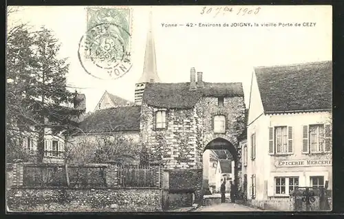 AK Joigny, la vieille Porte de Cezy, L`Eglise