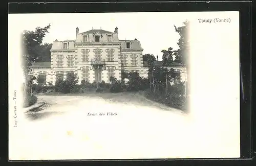 AK Toucy, Ecole des Filles, Vue Facade