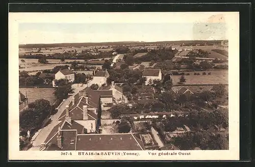 AK Etais-la-Sauvin, Vue generale Ouest