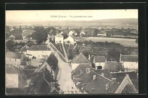 AK Etais-la-Sauvin, Vue Generale Cote Ouest