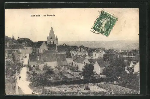 AK Epineuil, Vue Generale, L`Eglise