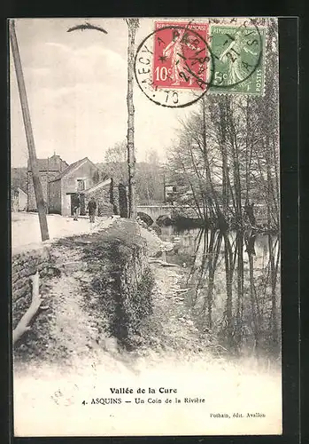 AK Asquins, Un coin de la Riviere, Vallee de la Cure