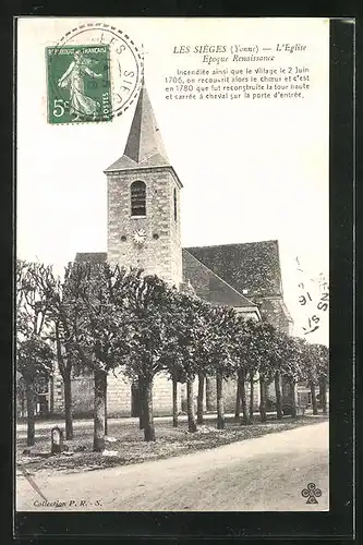 AK Les Sieges, L`Eglise, Epoque Renaissance