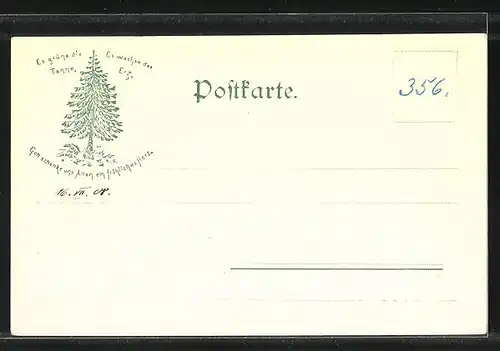 AK Wernigerode, Blick auf das Schloss vom Lindenberg aus