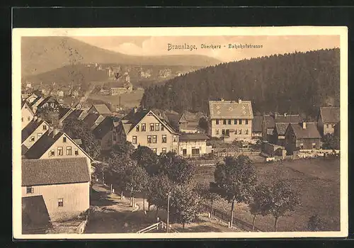 AK Braunlage im Harz, Villen an der Bahnhofstrasse