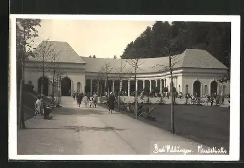 AK Bad Wildungen, Partie vor der Wandelhalle