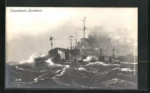 AK Kriegsschiffe, Durchbruch des Torpedoboots