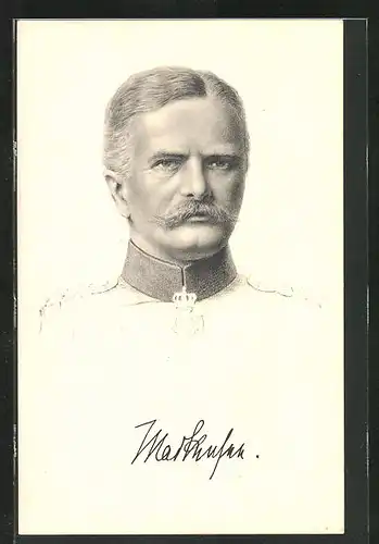 AK Heerführer Generaloberst von Mackensen, portraitiert in Uniform und Orden