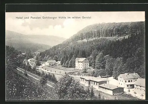 AK Gehlberg, Hotel-Pension Gehlberger Mühle im Geratal