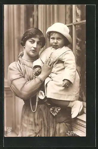 AK Prinzessin August Wilhelm mit dem Sohn