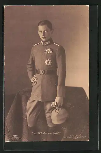 AK Prinz Wilhelm als Junge in Uniform