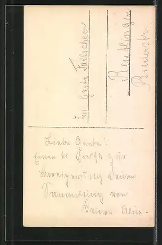 AK Kronprinzessin Cecilie mit ihrem ältesten Sohn