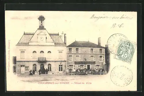 AK Coulanges-sur-Yonne, l'Hotel de Ville
