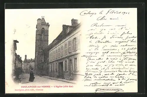 AK Coulanges-sur-Yonne, l'Église