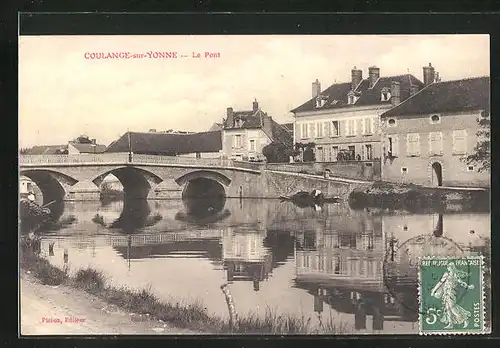 AK Coulanges-sur-Yonne, le Pont