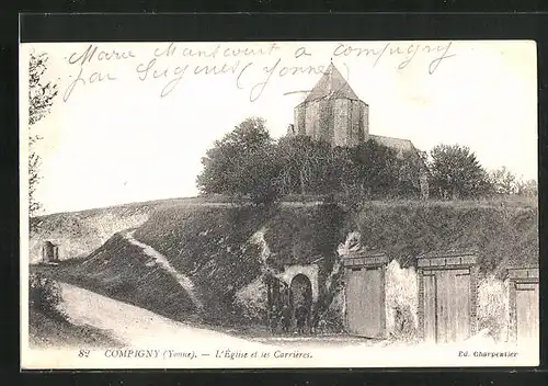 AK Compigny, l'Église et les Carriéres