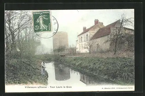 AK Villeneuve-sur-Yonne, Tour Louis le Gros