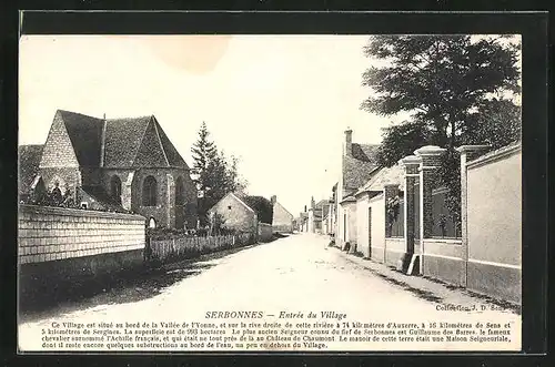 AK Serbonnes, Entrée du Village