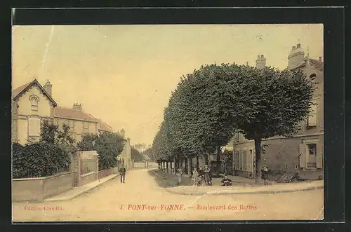 AK Pont-sur-Yonne, Boulevard des Buttes