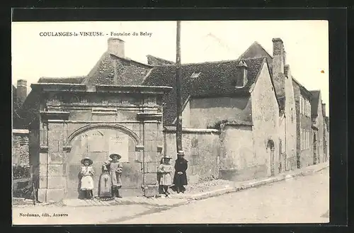 AK Coulanges-la-Vineuse, Fontaine du Belay