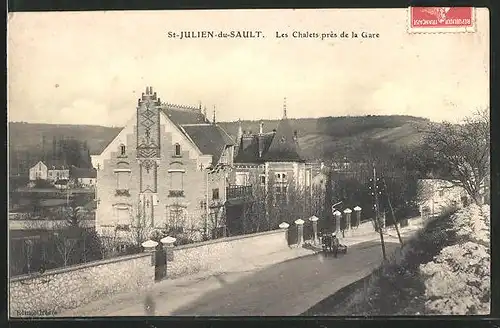 AK Saint-Julien-du-Sault, les Chalets prés de la Gare