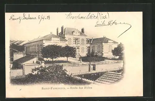 AK Saint-Florentin, Ecole des Filles