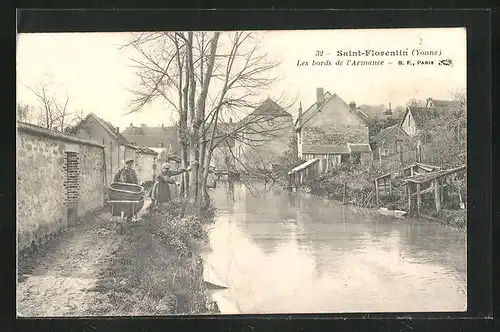 AK Saint-Florentin, les bords de l'Armance