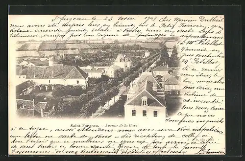 AK Saint-Fargeau, Avenue de la Gare