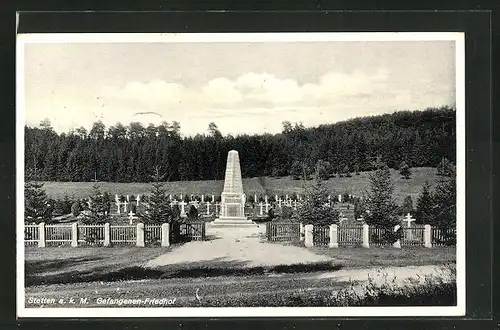 AK Stetten a. k. M., Gefangenen-Friedhof
