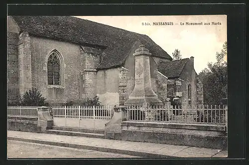 AK Massangis, Le Monument aux Morts