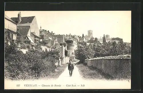 AK Vézelay, Chemin de Ronde