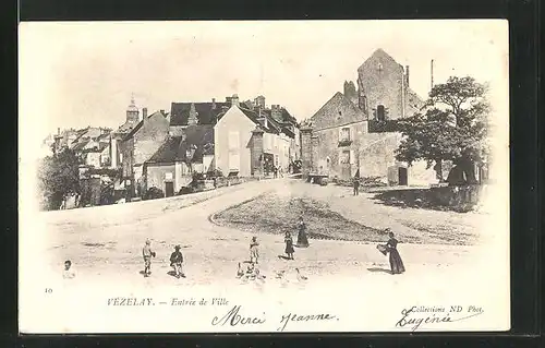 AK Vézelay, Entrée de Ville