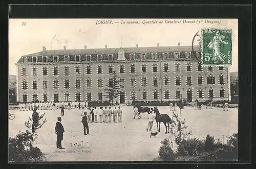 AK Joigny, Le nouveau Quartier de Cavalerie Davout