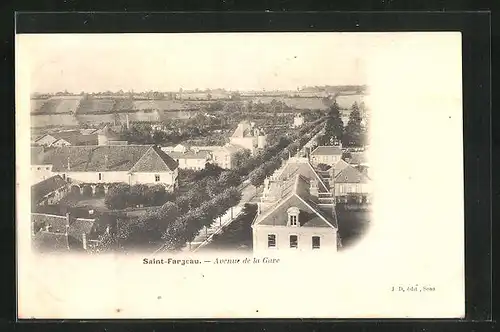 AK Saint-Fargeau, Avenue de la Gare